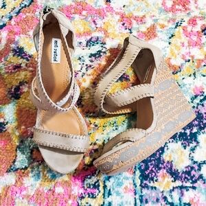 Not Rated Platform Wedge Strappy Heels